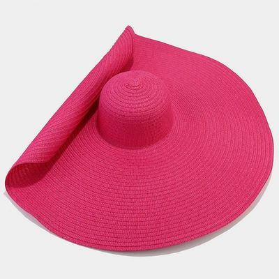 Estampación de serigrafía con sombrero plegable para mujeres para verano casual