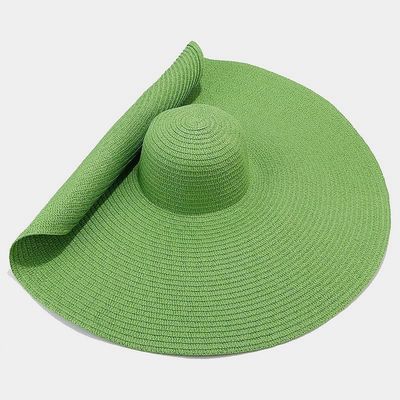 Estampación de serigrafía con sombrero plegable para mujeres para verano casual
