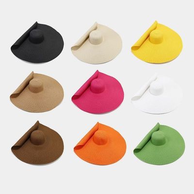 Estampación de serigrafía con sombrero plegable para mujeres para verano casual