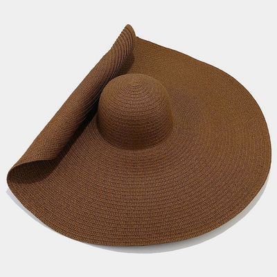 Estampación de serigrafía con sombrero plegable para mujeres para verano casual