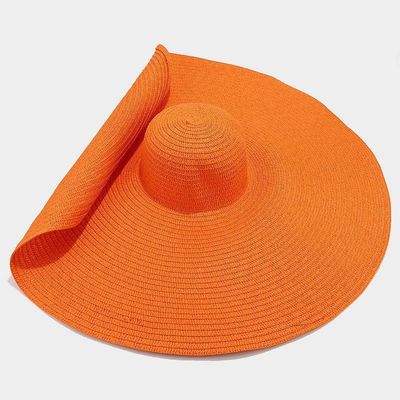 Estampación de serigrafía con sombrero plegable para mujeres para verano casual