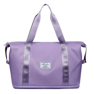 Más reciente de moda más vendido plegable expandible impermeable bolso de lona para mujeres
