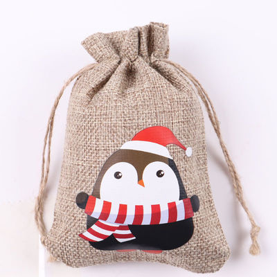 Acceptable OEM/ODM Bolsa de yute de cordón de Navidad para los requisitos de la vida escolar diaria