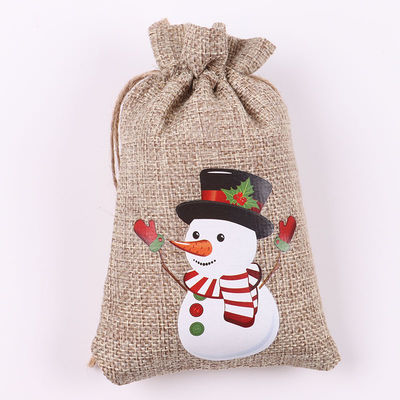 Acceptable OEM/ODM Bolsa de yute de cordón de Navidad para los requisitos de la vida escolar diaria