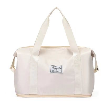 Más reciente de moda más vendido plegable expandible impermeable bolso de lona para mujeres