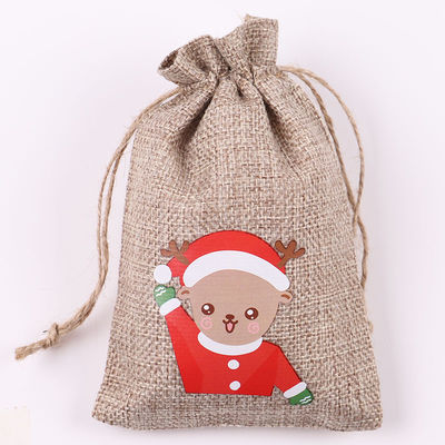 Acceptable OEM/ODM Bolsa de yute de cordón de Navidad para los requisitos de la vida escolar diaria