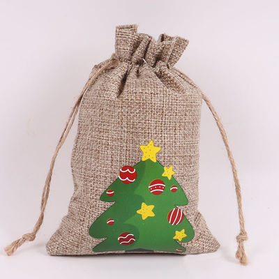 Acceptable OEM/ODM Bolsa de yute de cordón de Navidad para los requisitos de la vida escolar diaria