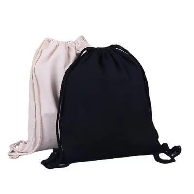 Algodón orgánico muselina doble de compras lienzo de la cuerda de dibujo bolso de polvo de bolso para el calzado de bolso Logotipo personalizado
