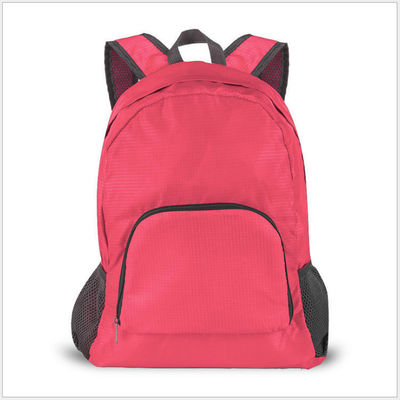 Mochila de viaje ultraligera para deportes al aire libre con logotipo personalizado, patrón de impresión y cierre de cremallera