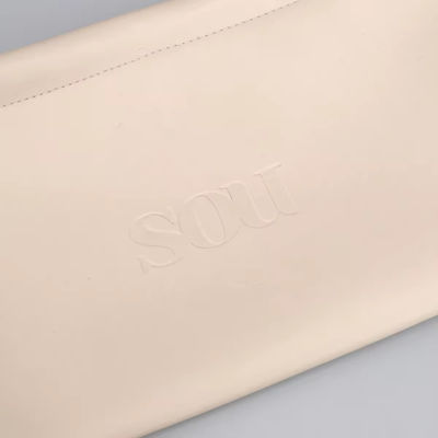 Color personalizado de lujo de la dama PU de cuero de tira de cosméticos bolso con logotipo personalizado