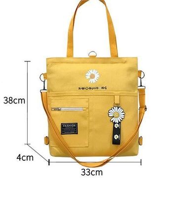 Lámina patrón de avestruz portátil hombro amarillo personalizado logotipo impreso bolsa de bolsa
