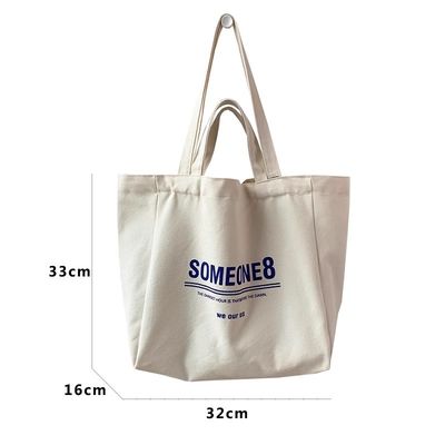 El bolso de hombro de lona de tamaño personalizable más moderno con serigrafía