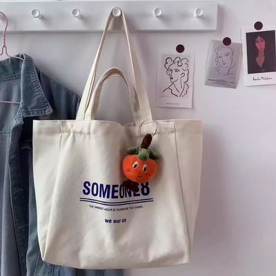 El bolso de hombro de lona de tamaño personalizable más moderno con serigrafía