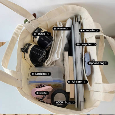 El bolso de hombro de lona de tamaño personalizable más moderno con serigrafía
