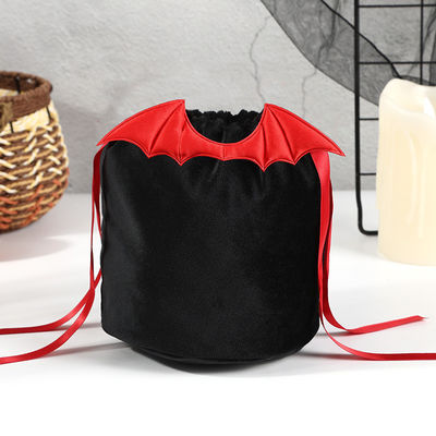 OEM/ODM aceptable Bolso de murciélago de Halloween con decoración de bolso de cuerdas y regalo de caramelo naranja