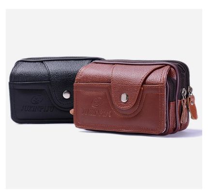 Bolso de tarjeta de piel de vaca personalizado más nuevo estilo de moda de primera capa de recogida Tarjeta bancaria