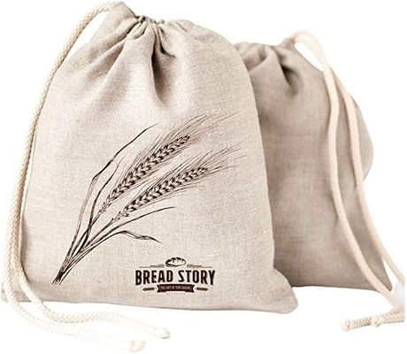 Bolso de algodón suave de lona de joyería con logotipo personalizado Impreso de cuerda de dibujo Embalaje cosmético