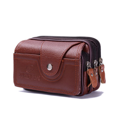 Bolso de tarjeta de piel de vaca personalizado más nuevo estilo de moda de primera capa de recogida Tarjeta bancaria