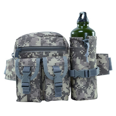Color personalizado Oem Hombres Camo Tactical Fanny Pack Utilidad Bolsa de cintura con botella de agua