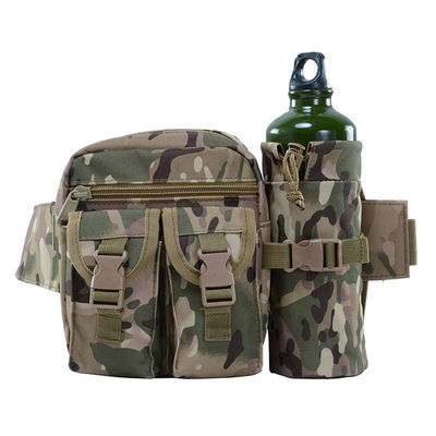 Color personalizado Oem Hombres Camo Tactical Fanny Pack Utilidad Bolsa de cintura con botella de agua