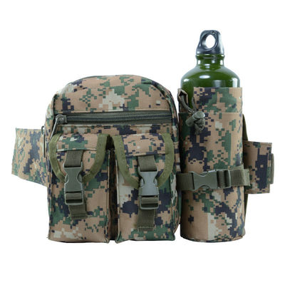 Color personalizado Oem Hombres Camo Tactical Fanny Pack Utilidad Bolsa de cintura con botella de agua