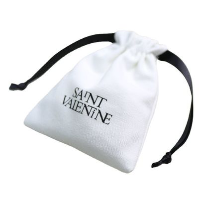 Bolso de algodón de color personalizado para embalaje de joyas personalizado 100% orgánico