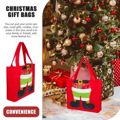Regalos de Navidad Bolso de bolsillo con mangos Color personalizado y fabricación profesional