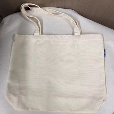 El último estilo de moda de diseño de logotipo impreso personalizado Bolsa de algodón con cremallera y lienzo