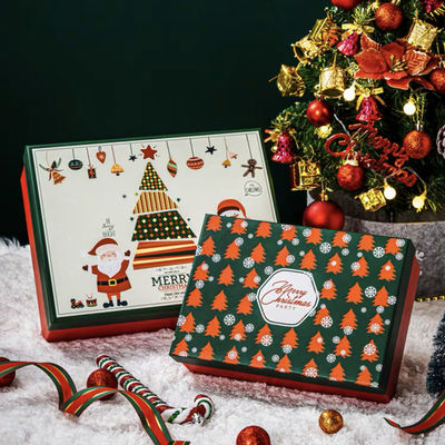 Embalaje Para Niños Dulces Las bolsas de regalo de Navidad más modernas con Papá Noel y alce