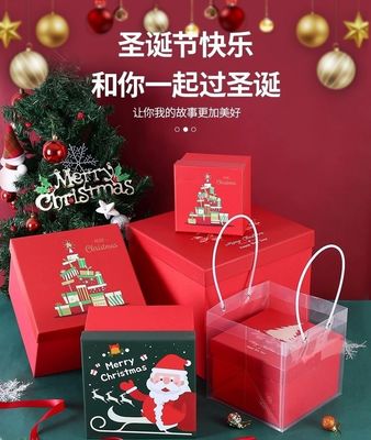 Embalaje Para Niños Dulces Las bolsas de regalo de Navidad más modernas con Papá Noel y alce