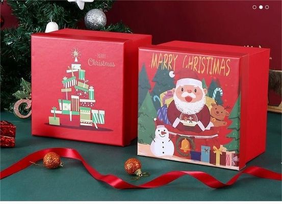 Embalaje Para Niños Dulces Las bolsas de regalo de Navidad más modernas con Papá Noel y alce