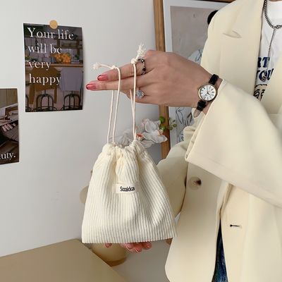 Bolsa de embalaje de tela de cuerda de tira para todas las estaciones