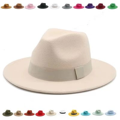 British Style Accesorio de encaje sombrero de feltro de cachemira para hombres y mujeres en Four Seasons Jazz Hat