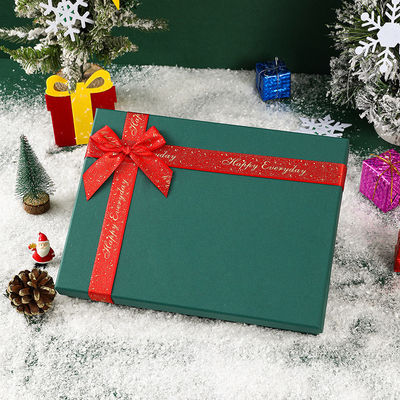 Materiales reciclados Caja de regalo de dama de honor de lujo personalizada con cinta y varios colores