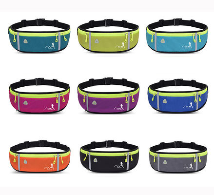 Deportes al aire libre de nylon Correr Correr Bolsa de cintura Inodoro teléfono cinturón de cintura Fitness Elastic Fanny Pack