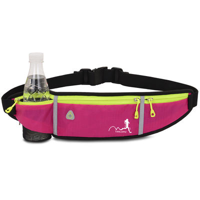Deportes al aire libre de nylon Correr Correr Bolsa de cintura Inodoro teléfono cinturón de cintura Fitness Elastic Fanny Pack