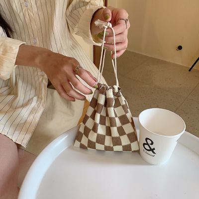 Logotipo personalizado Impresión de lienzo de algodón de joyería bolso de tirador de cordones bolsa de zapatos para el estilo de moda