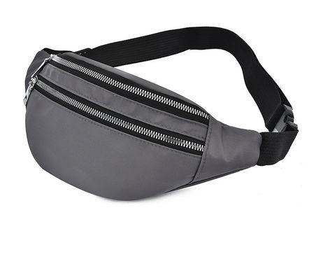 Bolso de cinturón de nylon de mujer a medida, impermeable, cuerpo cruzado, cintura con material.
