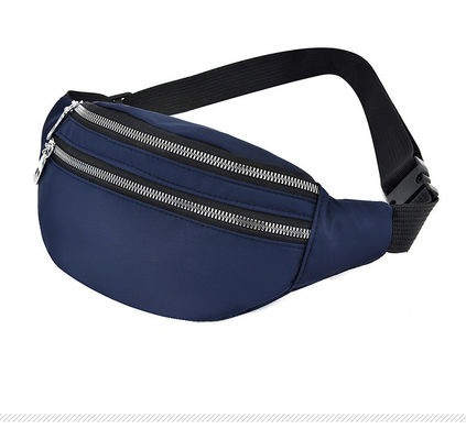 Bolso de cinturón de nylon de mujer a medida, impermeable, cuerpo cruzado, cintura con material.