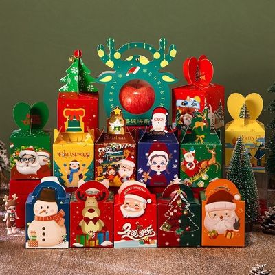Color personalizado Tamaño Logotipo Caja de regalo Embalaje Cajas de regalo de Navidad para OEM / ODM aceptable