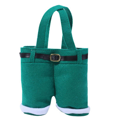 Pantalones de Papá Noel Bolsas de regalo en forma para regalos navideños Bolsas de caramelo Decoraciones navideñas