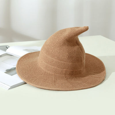 2023 Fiesta de Halloween Sombrero de bruja Sombrero de lana de punto unisex para un estilo de moda y versátil