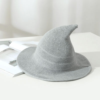 2023 Fiesta de Halloween Sombrero de bruja Sombrero de lana de punto unisex para un estilo de moda y versátil