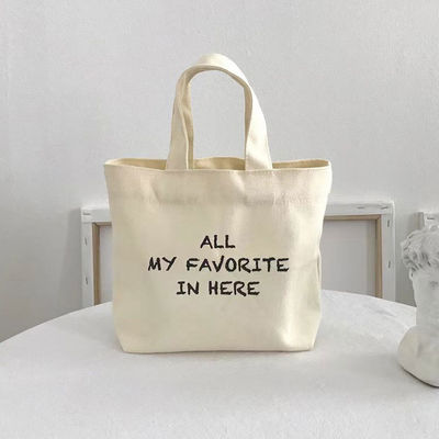 Vida escolar diaria Bolsas personalizadas de lienzo de color grande para hombres y mujeres