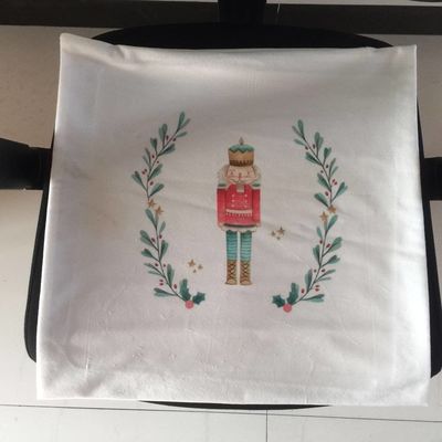 Bolsa de cordón de Navidad de color sublimado personalizado para envolver regalos personalizados