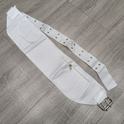 Bolso de cintura para viajes de tamaño mediano de cinturón blanco para Hajj