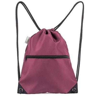 HAJJ Bolsa de cordones duradera mochila reutilizable para zapatos de zapatillas de poliéster cómodos