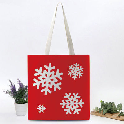 Bolsa de algodón de lona para comprar en el festival de Navidad
