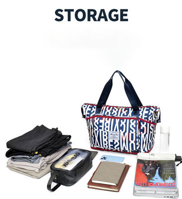 Logotipo personalizado aceptado Bolsa de viaje de cartas de gran capacidad para viajes de negocios de corta distancia