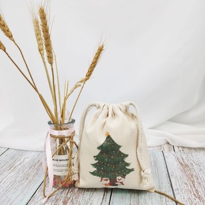 Sacos blancos de Santa para la decoración de regalos tamaño medio 30-50cm aceptable OEM / ODM